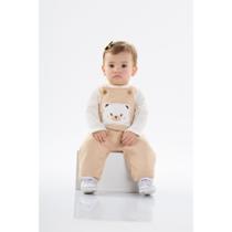 Jardineira Moletom e Blusa Menina Pulla Bulla Ref. 50127 Jardineira Moletom e Blusa Menina Pulla Bulla Ref. 50127