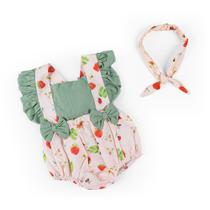 Jardineira Para Bebê Menina Verão Romper Estampado Infantil Roupas de Bebê Jardineira Para Bebê Menina Verão Romper Estampado Infantil Roupas de Bebê