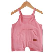 Jardineira para bebês em moletinho