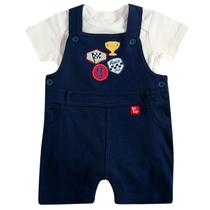 Jardineira Race Suedine Bebê - Tip Top