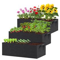 Jardineira RGJ Kit com 3 Unidades de Cama Elevada em Tecido 91x30x30 cm Jardineira RGJ Kit com 3 Unidades de Cama Elevada em Tecido 91x30x30 cm
