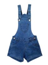 Jardineira Short Macacão Jeans Feminina Infantil Juvenil varias cores