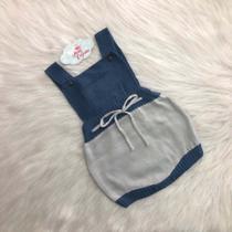 Jardineira Sol Bebê Tricot Menino/Menina Maternidade Jardineira Sol Bebê Tricot Menino/Menina Maternidade