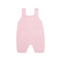 Jardineira Trançada Tricot Viscose Rosa - Mini & Co. Tamanho:GG Jardineira Trançada Tricot Viscose Rosa - Mini & Co. Tamanho:GG