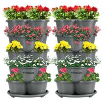 Jardineira vertical empilhável VIVOSUN 2 unidades, 5 níveis, cinza Jardineira vertical empilhável VIVOSUN 2 unidades, 5 níveis, cinza
