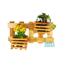 Jardineira Vertical mini c/ 2 Cachepôs quadrado - VAPET VUPET