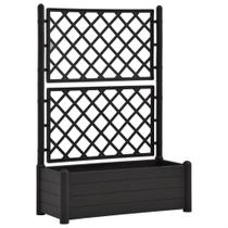 Jardinera Casafoyer con Enrejado 90L PP Antracita