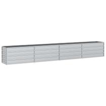 Jardinera Elevada vidaXL de Acero Galvanizado 126x40x45 cm Plata Jardinera Elevada vidaXL de Acero Galvanizado 126x40x45 cm Plata
