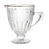 Jarra 1 L Transparente Com Borda Dourada Brand Wolff