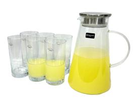 Jarra 1,8l Triang Tampa Inox 6 Copos 350ml Luxo - Fracalanza