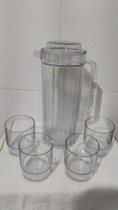 Jarra 2 litros + 4 copos policarbonato Tupperware original Jarra 2 litros + 4 copos policarbonato Tupperware original