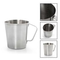 Jarra Aço Inox com Medidor 1 Litro Suco Água Gourmet Mix Jarra Aço Inox com Medidor 1 Litro Suco Água Gourmet Mix