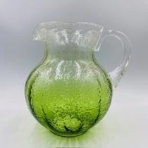 Jarra acrilico detalhe bolhas degradê verde 2,3l