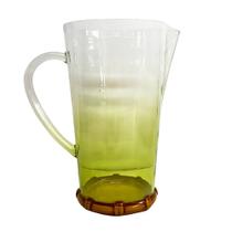 Jarra Acrílico Rústico em Bambu Verde 2,2Lts