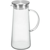 Jarra água suco home&co tampa inox borossilicato 1,4 litros com alça
