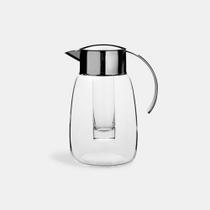 Jarra Catania em Vidro e Inox Revestido em Prata 2L Riva