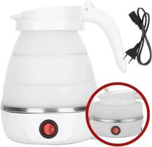 Jarra Chaleira Elétrica De Silicone Dobrável Portátil 600ml