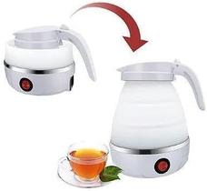 Jarra Chaleira Elétrica Viagem 110v Mini De Silicone Dobrável Portátil 600ml Jarra Chaleira Elétrica Viagem 110v Mini De Silicone Dobrável Portátil 600ml