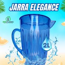Jarra Chique 2l Elegance Para Suco Agua ROSA/ AZUL/VERDE/CRISTAL - Micromax