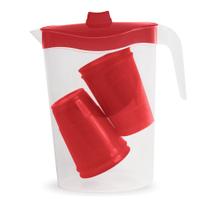 Jarra Com 4 Copos Para Servir 1,8 Litros Verde