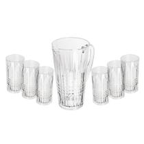 Jarra com 6 Copos Wolff Queen de Vidro 1,5L/320ml Jarra com 6 Copos Wolff Queen de Vidro 1,5L/320ml