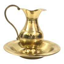 Jarra Com Bacia Lavabo Latão Celebrações Jarra Com Bacia Lavabo Latão Celebrações