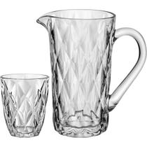 Jarra com Copos Home&Co Eco Crystal Transparente 270ML/1,5L 7pçs para Água Suco Drinks e Bar Jarra com Copos Home&Co Eco Crystal Transparente 270ML/1,5L 7pçs para Água Suco Drinks e Bar