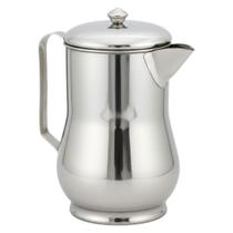 Jarra Com Tampa Aço Inox 1,5 Litros Aparador De Gelo Servir Prateado