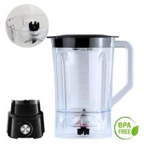 Jarra Copo De Acrílico Para Liquidificador Britania Diamante Tampa Preta - Dasshaus Capacidade Com Tampa