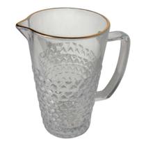 Jarra Coração com fio de Ouro 750ml vidro