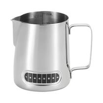 Jarra De Aço Inoxidável Para Espumar Leite E Café Com Sensor De Temperatura E Controle De Volume Jarra De Aço Inoxidável Para Espumar Leite E Café Com Sensor De Temperatura E Controle De Volume