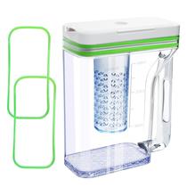 Jarra de água para refrigerador DA97-17395A atualizada, compatível com reservatório de água da geladeira Samsung, vedação dupla sem vazamentos, tanque de água compatível com filtro de água da geladeira Samsung (verde)