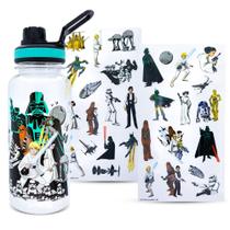 Jarra de água Star Wars Legacy 950 ml com conjunto de adesivos Jarra de água Star Wars Legacy 950 ml com conjunto de adesivos