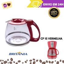 Jarra De Cafeteira Britânia Modelos Cp15 Inox Vermelha Original