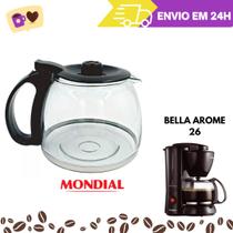 Jarra de Cafeteira Mondial Modelos Bella Arome 26 Caf/Nova Preta Jarra de Cafeteira Mondial Modelos Bella Arome 26 Caf/Nova Preta