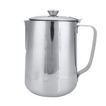 Jarra de espuma Haofy de aço inoxidável 2000mL com tampa Jarra de espuma Haofy de aço inoxidável 2000mL com tampa