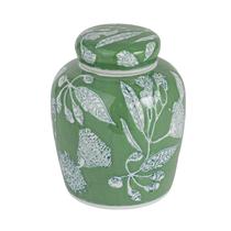 Jarra de gengibre de cerâmica decorativa Creative Co-Op Green