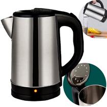Jarra De Inox Chaleira Elétrica 1500W Com Desligamento Automático 110V Ou 220v Com Led Jarra De Inox Chaleira Elétrica 1500W Com Desligamento Automático 110V Ou 220v Com Led