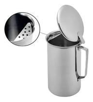 Jarra De Inox Com Tampa Aparador De Gelo 2 Litros Suco Água Jarra De Inox Com Tampa Aparador De Gelo 2 Litros Suco Água