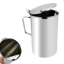 Jarra De Inox Com Tampa Aparador De Gelo 2 Litros Suco Água Jarra De Inox Com Tampa Aparador De Gelo 2 Litros Suco Água
