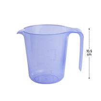 Jarra de Plástico 500 ML Graduada Azul