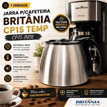 Jarra De Reposição Britânia CP15 Temp CP15 Inox Original Mantém Café Quente Jarra De Reposição Britânia CP15 Temp CP15 Inox Original Mantém Café Quente