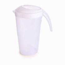 Jarra de Suco Água 3,7 Litros Grande de Plástico Com Tampa Plásutil Resistente Drinks Transparente