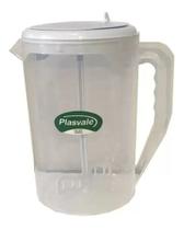Jarra de Suco Agua Com Mexedor Mix Tampa Branca Plasvale Jarra de Suco Agua Com Mexedor Mix Tampa Branca Plasvale