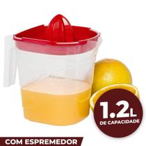 Jarra de Suco Água de Plástico C/ Espremedor de 1.2Litros - Jaguar