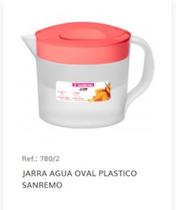 Jarra De Suco Água Refresco Em Plástico Oval Com Tampa 1,27 Litros 780/2 Jarra De Suco Água Refresco Em Plástico Oval Com Tampa 1,27 Litros 780/2
