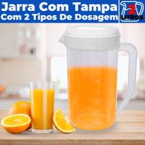 Jarra de Suco Água Refri Tampa Redonda Alça Plástico 2L Jarra de Suco Água Refri Tampa Redonda Alça Plástico 2L