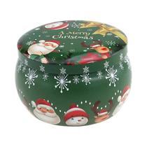 Jarra de Vela de Aromaterapia de Natal para Viagem - Recipiente Vazio para Cera de Soja