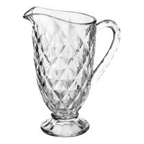 Jarra De Vidro 1,2 Litros Vitral Diamond Transparente Para Servir Suco Água Chá Refrigerante Jarra Recipiente Para Mesa Restaurante Cozinha