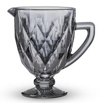 Jarra De Vidro 1,3 Litros Modelo Diamond Cor Fumê Preto